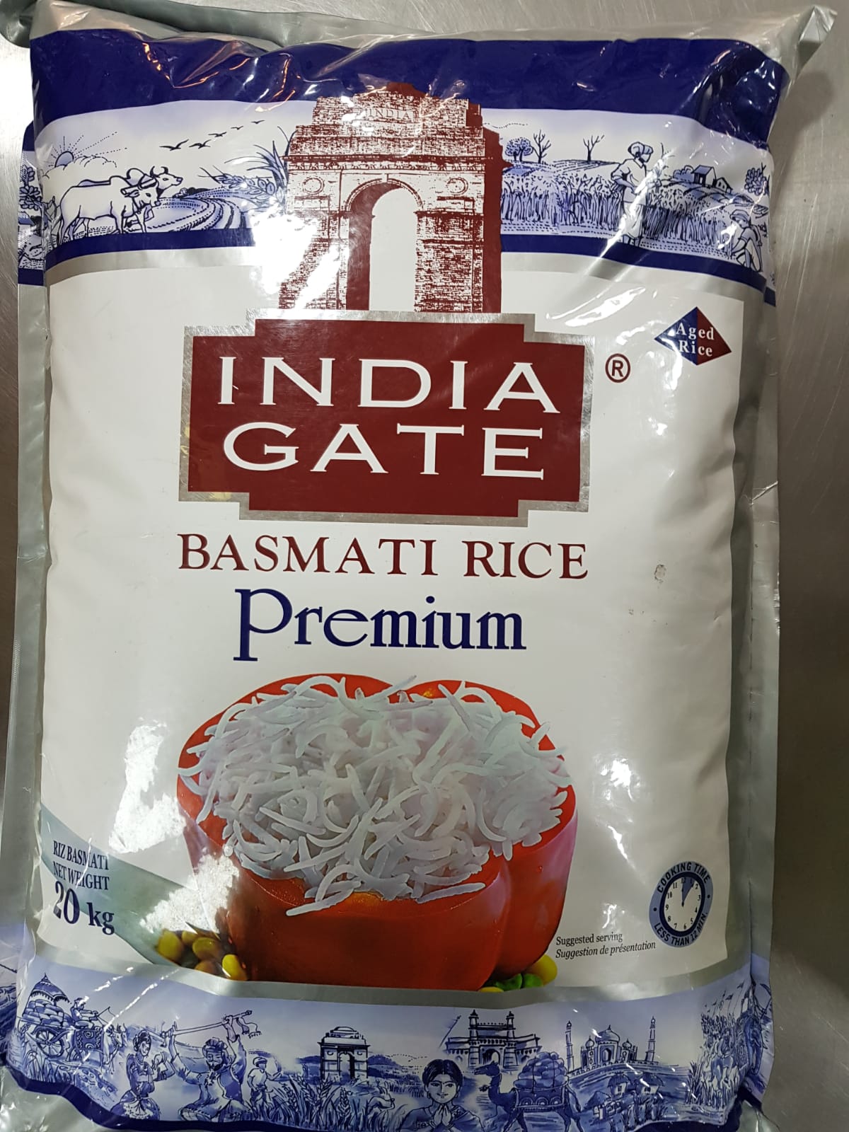 India Gate Basmati Rice Premium 20Kg Indian Bazar