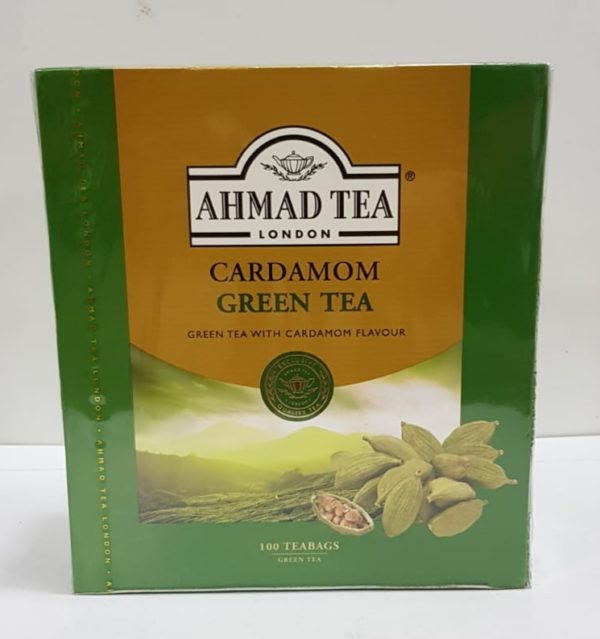AHMAD TEA LONDON Cardamom Green Tea(100 Teabags)