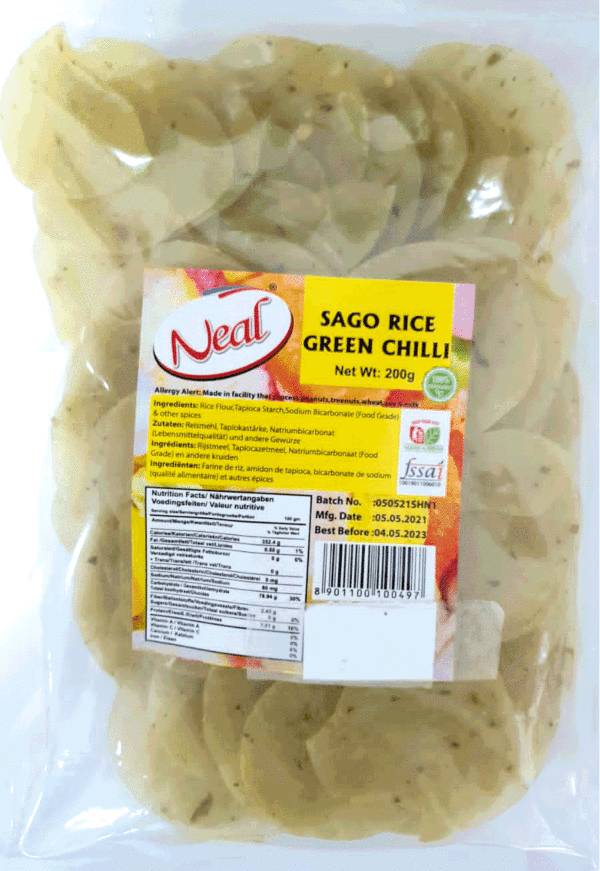 Sago Rice Green Chilli 200g