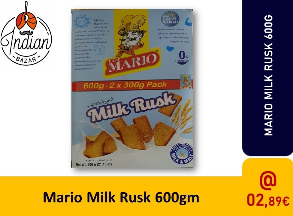 Mario Milk Rusk 600gm