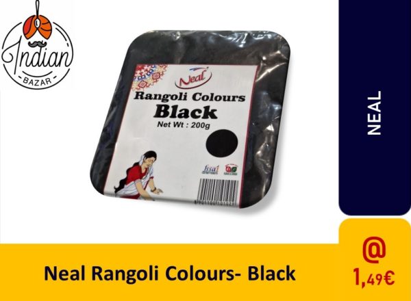 Neal Rangoli Colours- Black 200gm